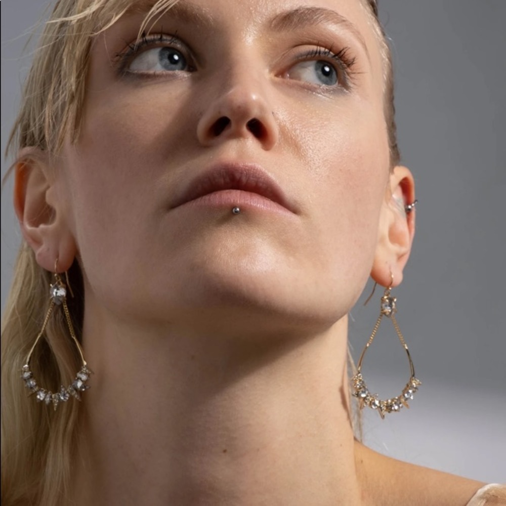 Alexis Bittar Mosaic Futurist Chandelier Earrings - Picture 7 of 16